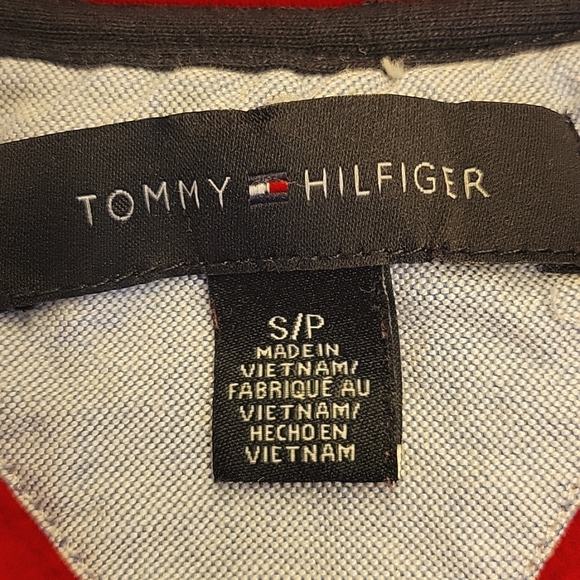 Tommy Hilfiger Red Zip-up Turtleneck Sweatshirt,  S/P - Picture 12 of 13
